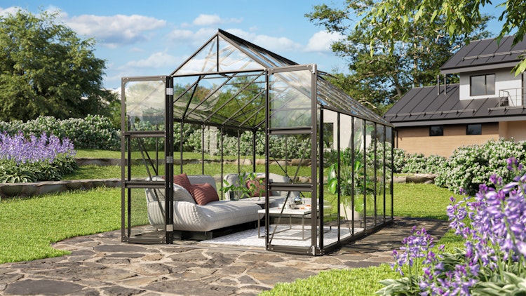 Vitavia Gewächshaus Domus 9900 inkl. 4 Dachfenstern - 9,9 m²