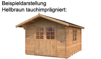 Palmako Gartenhaus Hellbraun tauchimprÃ¤gniert