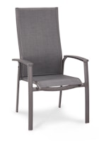 BEST Stapelsessel LARINO, Aluminium / Ergotex Anthrazit Matt