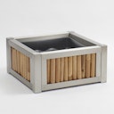 Vorschaubild BambusBASIS Terrassenteich Edelstahl mit verschiedenen Bambusfüllungen