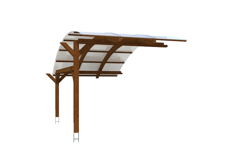 Skan Holz Schwaben Carport-Stellplatzerweiterung aus Leimholz Breite 299cm