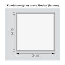 Vorschaubild Karibu Woodfeeling Gartenhaus Amberg 2/3/4/5 terragrau - 19 mm