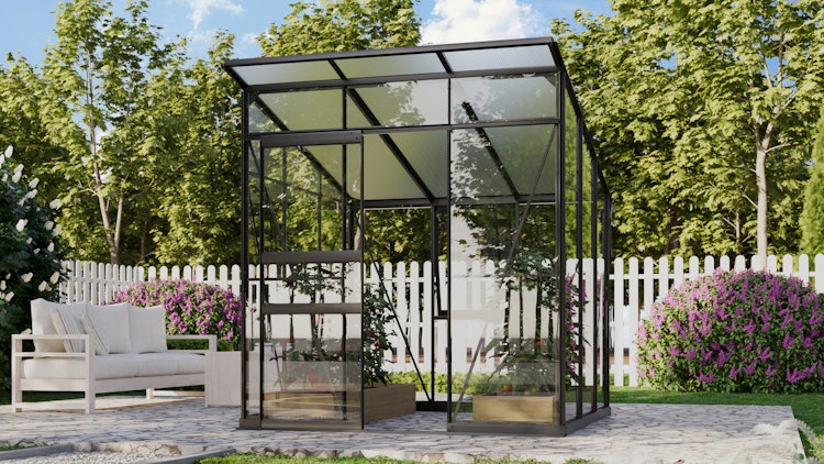 Vitavia Gewächshaus Fokus 4450 inkl. Stahlfundamentrahmen - 3,7 m²