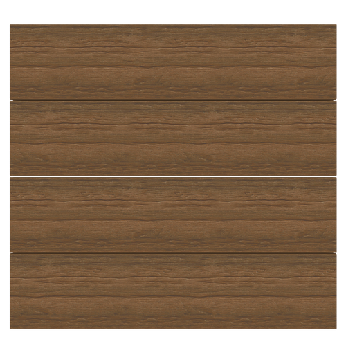 NewTechWood Deluxe Vintage WPC-Terrassendiele Massiv Teak  23 x 138 mm