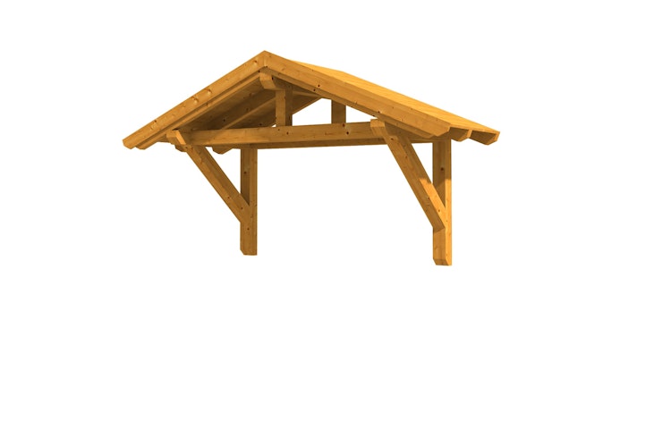 Skan Holz Satteldach Vordach Doppeltür Stralsund