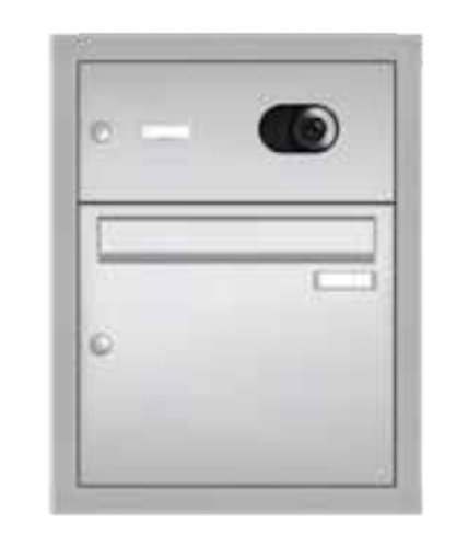 Gutta Rechteckvordach BS Plus 160 Sondermaß inkl. Seitenteil und Briefkasten  (neues Modell)