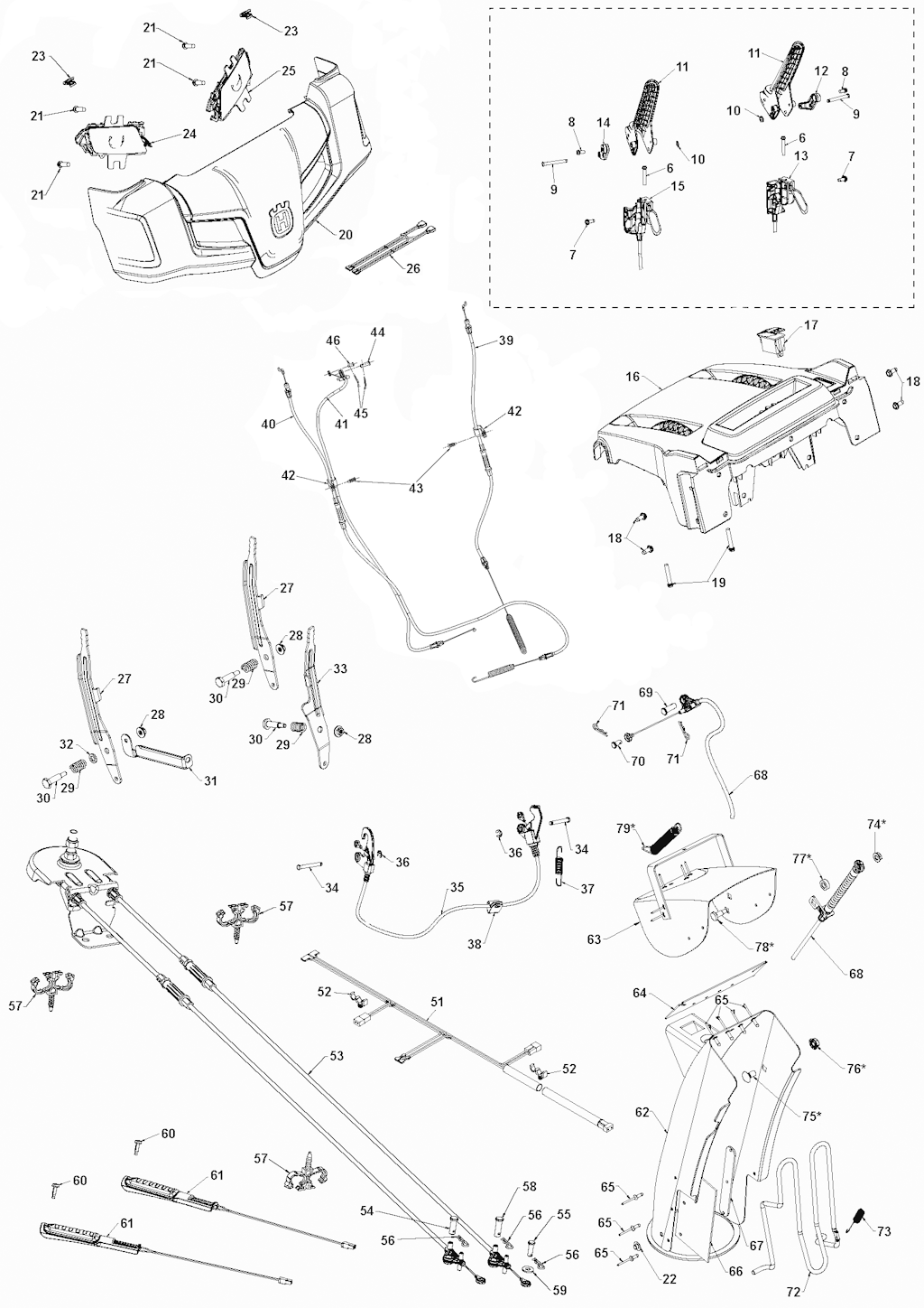 Explosionszeichnung Ersatzteile