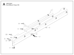 Husqvarna Zubehör für Aufsitzmäher 598703001 Deck Mounted Striping Kit