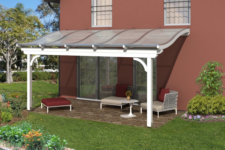 Skan Holz Terrassenüberdachung Verona o. Mittelpfosten Breite 541 cm