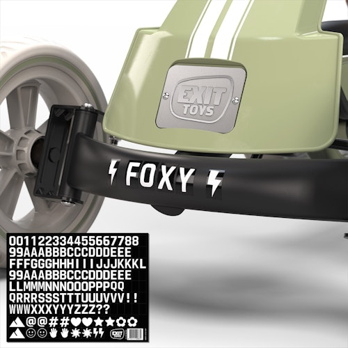 EXIT Foxy Gokart mit Anhänger - Retro Grün