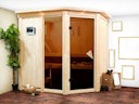 Vorschaubild Karibu Sauna Fiona 2 mit Eckeinstieg 68 mm inkl. gratis Sauna-Zubehörset im Wert von 234,94 €