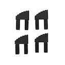 Vorschaubild Kettler Ersatzteil Bodenschoner für Multipositionssessel EASY Anthrazit / Anthrazit, 4er Set