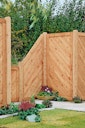Vorschaubild T&J SKAGEN Sichtschutzzaun Lärche 1500 x 1800 mm