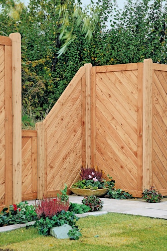 T&J SKAGEN Sichtschutzzaun Lärche 1500 x 1800 mm