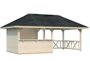 Vorschaubild Palmako Pavillon Bianca 16,6 m² Set 3