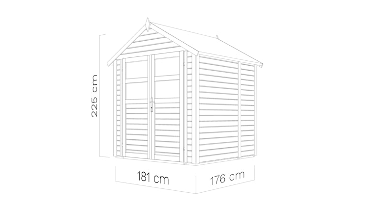 Bertilo Gerätehaus Visby 1/2/3/4 - 19 mm