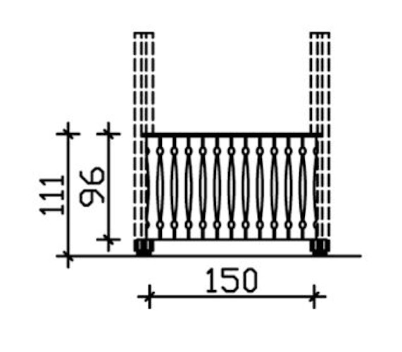 Skan Holz Brüstung Balkonschalung zu Pavillon Nancy