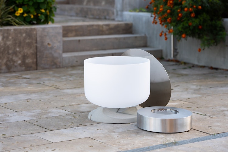 QFlame Feuerschale Set Ethanol Concrete