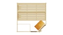 Vorschaubild Weka Sauna Valida Eck 1.8 mit Glastür/Fenster- Massivholzsauna 38 mm