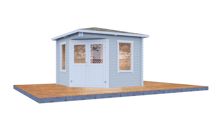 Wolff Finnhaus Gartenhaus Genia 2828 - 28 mm