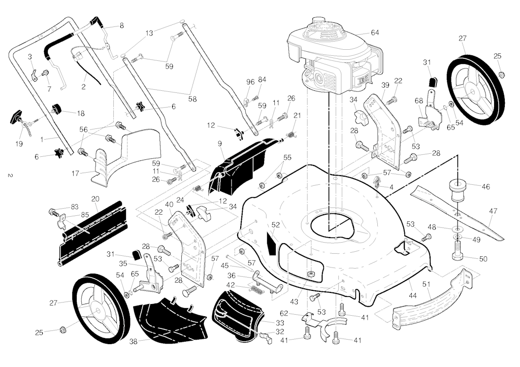 Explosionszeichnung Ersatzteile