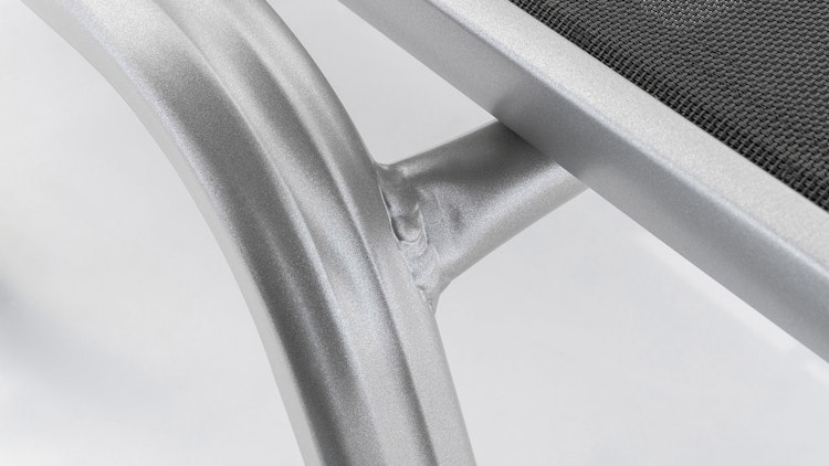 Kettler Stapelliege BASIC PLUS, Aluminium Silber / Outdoorgewebe Anthrazit - Sonderaktion