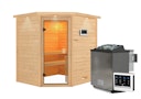 Vorschaubild Karibu Woodfeeling Sauna Elea - 38 mm Massivholz Aktionssauna inkl. gratis Sauna-Zubehörset im Wert von 234,94 €