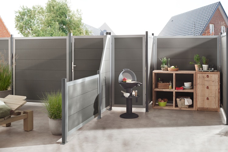 TraumGarten Design WPC Alu Rahmen Anthrazit 900 x 1800 mm