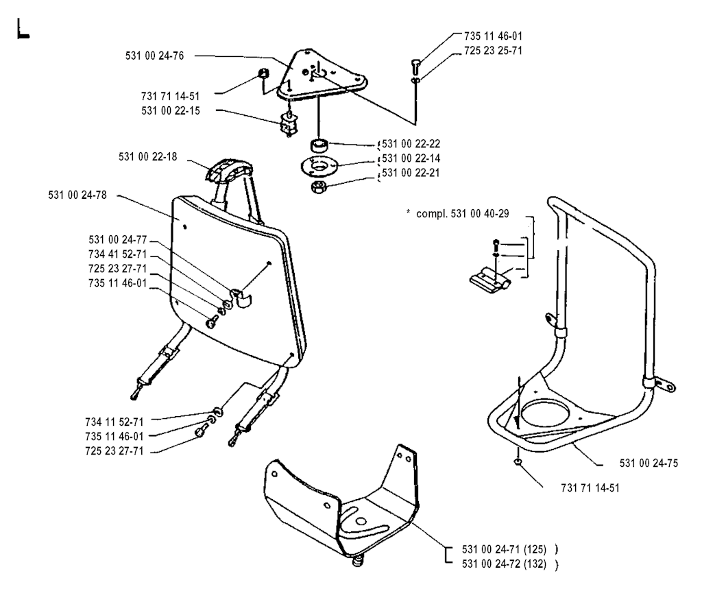 Explosionszeichnung Ersatzteile