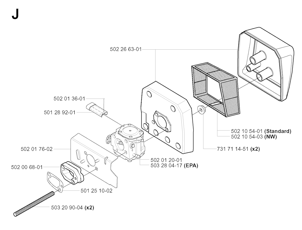 Explosionszeichnung Ersatzteile
