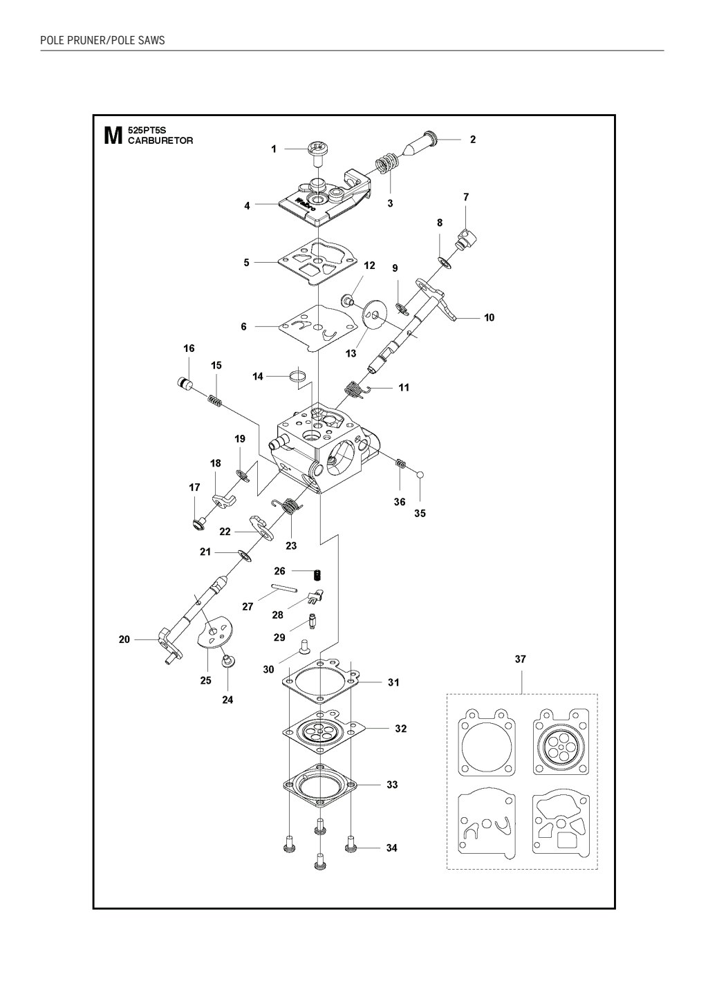 Explosionszeichnung Ersatzteile