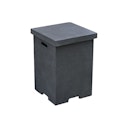 Vorschaubild Gardenforma Abdeckung für 11 kg Gasflaschen, Beton-Optik dunkelgrau Faser-Beton