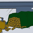 Vorschaubild Noor Holz-Abdeckplane aus PP/PE-Gewebe