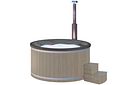 Vorschaubild Wolff Finnhaus Badebottich Hot Tub Typ 2 Ø 200 cm mit Acrylwanne & LED-Beleuchtung