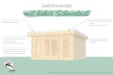 Vorschaubild Karibu Gartenhaus North - 38 mm mit erhöhter Schneelast (185 kg/m²)