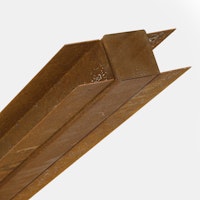 BambusBASIS Modul5 Mittelpfosten Cortenstahl