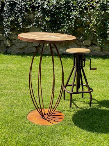 Badeko Barhocker aus Fichte – höhenverstellbar