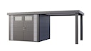 Vorschaubild Telluria Metallgerätehaus Classico 2724 mit 280 cm Seitendach large