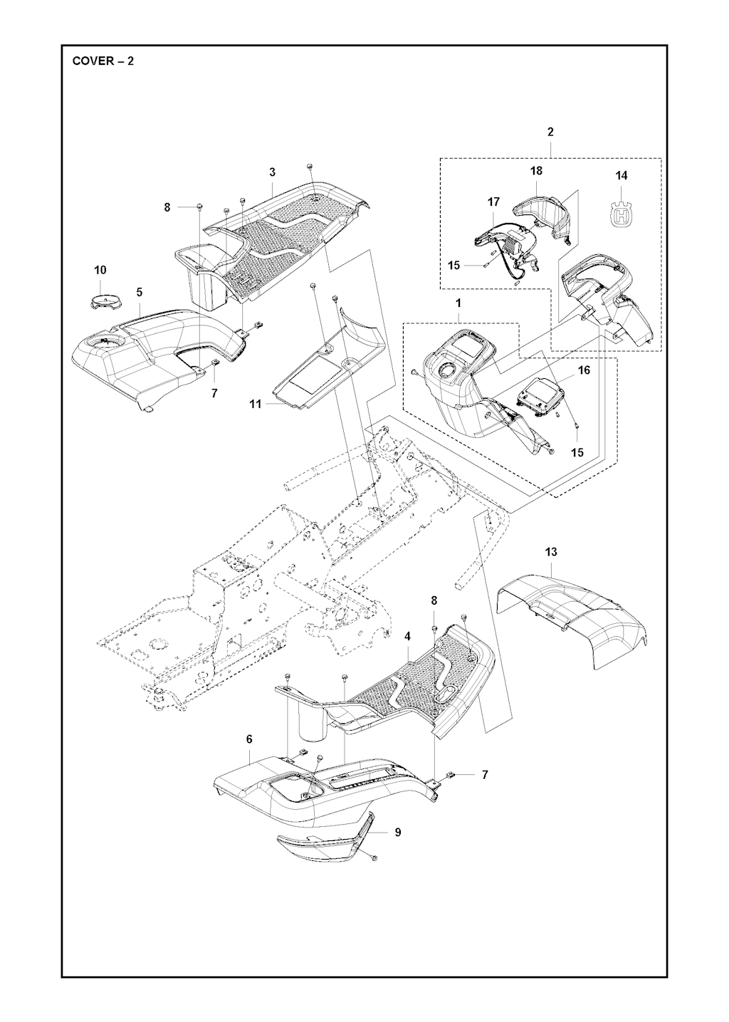Explosionszeichnung Ersatzteile