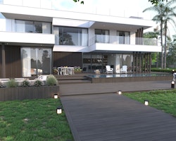NewTechWood Deluxe WPC-Terrassendiele Hohlkammer Silver Gray  23 x 138 mm