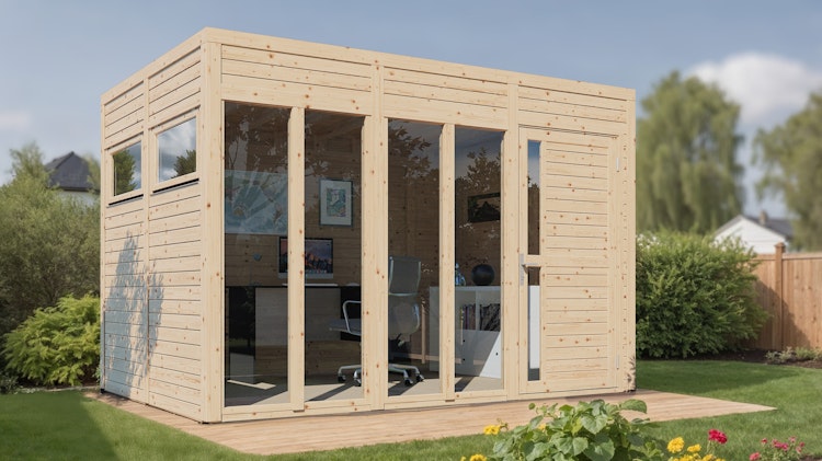 Bertilo Gartenhaus Cubus 3 Office - 19 mm