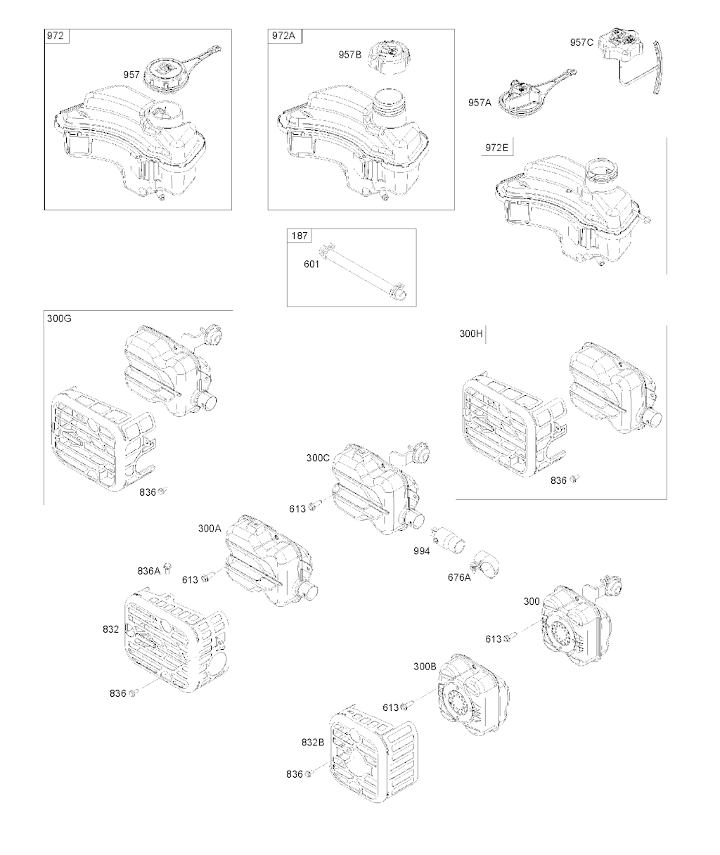 Explosionszeichnung Ersatzteile