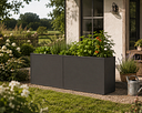 Vorschaubild KGT Aluminium Hochbeet 210 - Profile anthrazit - B2,05 x T0,45 x H0,77 m - 590 l