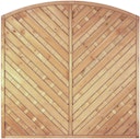 Vorschaubild T&J MAXI DIAGONAL BOGEN Lamellenzaun 180 x 180/160 cm