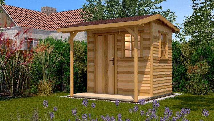 Weka Gartenhaus Satteldachhaus 820 - 20 mm