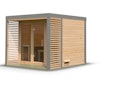 Vorschaubild Karibu Saunahaus Ares 3 - Hybridhaus mit Metallrahmen - 38 mm inkl. gratis Sauna-Zubehörset im Wert von 234,94 €