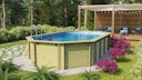 Vorschaubild Karibu Pool Modell 5 Classic A 700 x 400 cm - kesseldruckimprägniert Aktionsangebot