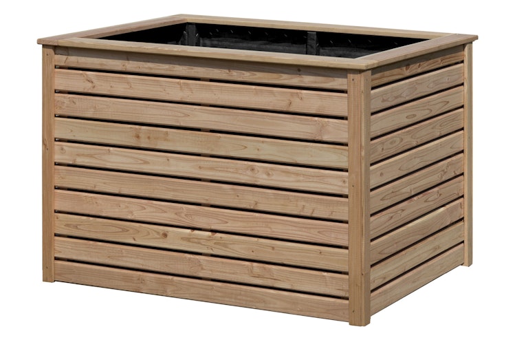 T&J VEIJLE-Hochbeet Lärche B 125 x H 80 x T 80 cm inkl. Folieneinsatz