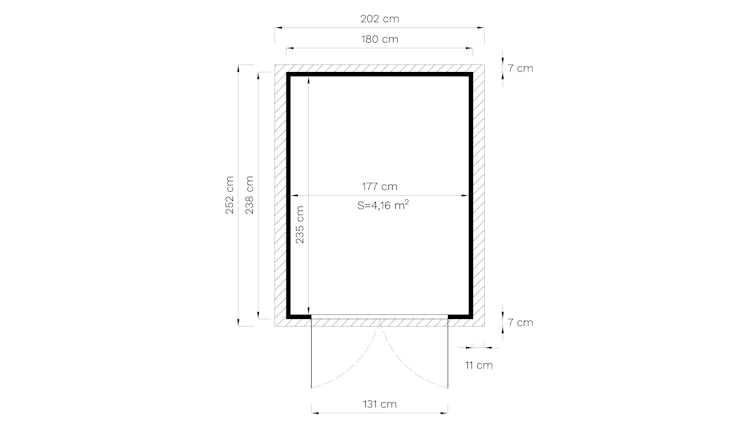 Bertilo Gerätehaus Sylt 1/2/3 - 14 mm