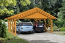 Vorschaubild Skan Holz Schwarzwald - Satteldach Doppelcarport Breite 684 cm